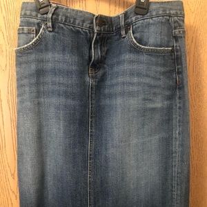 J Crew Denim Skirt